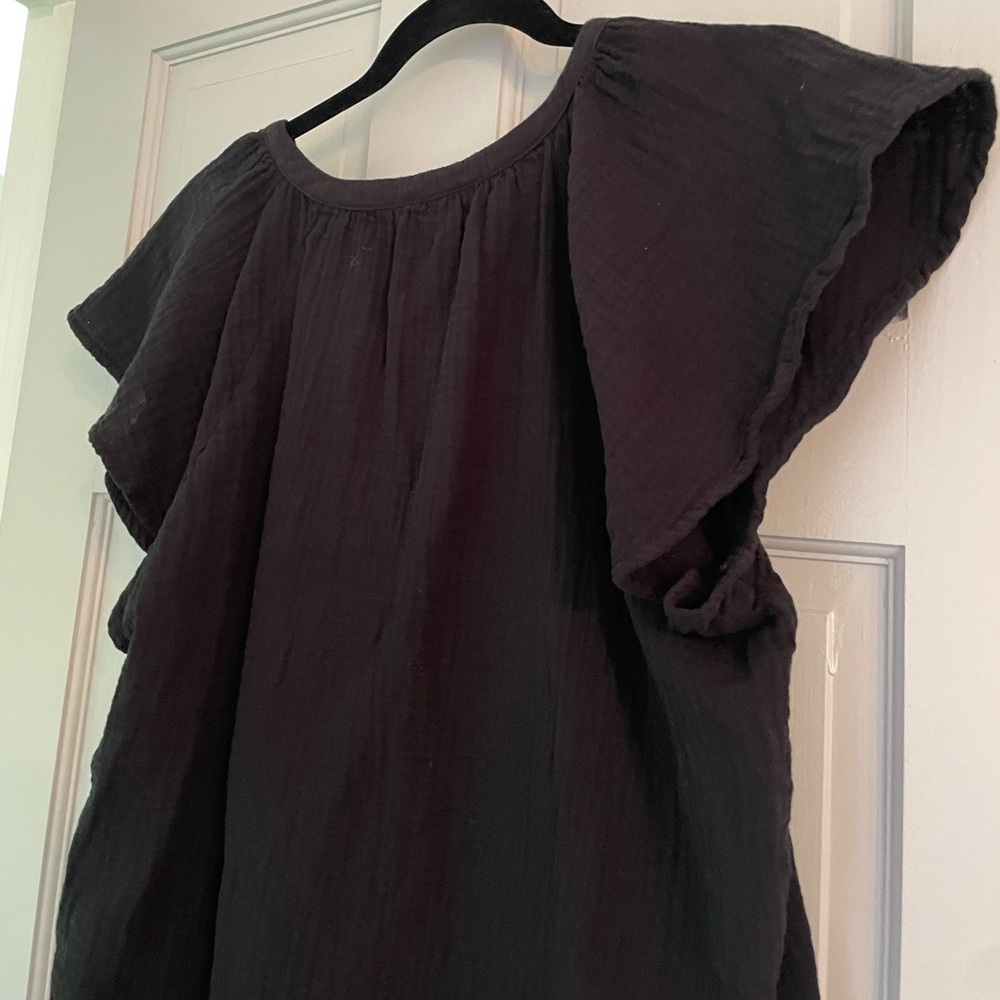 Euc Universal Thread black blouse size large - Picture 2 of 7
